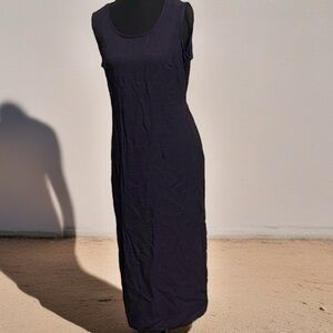 R&M Richards Blue Sleeveless Sheath Midi Dress/12